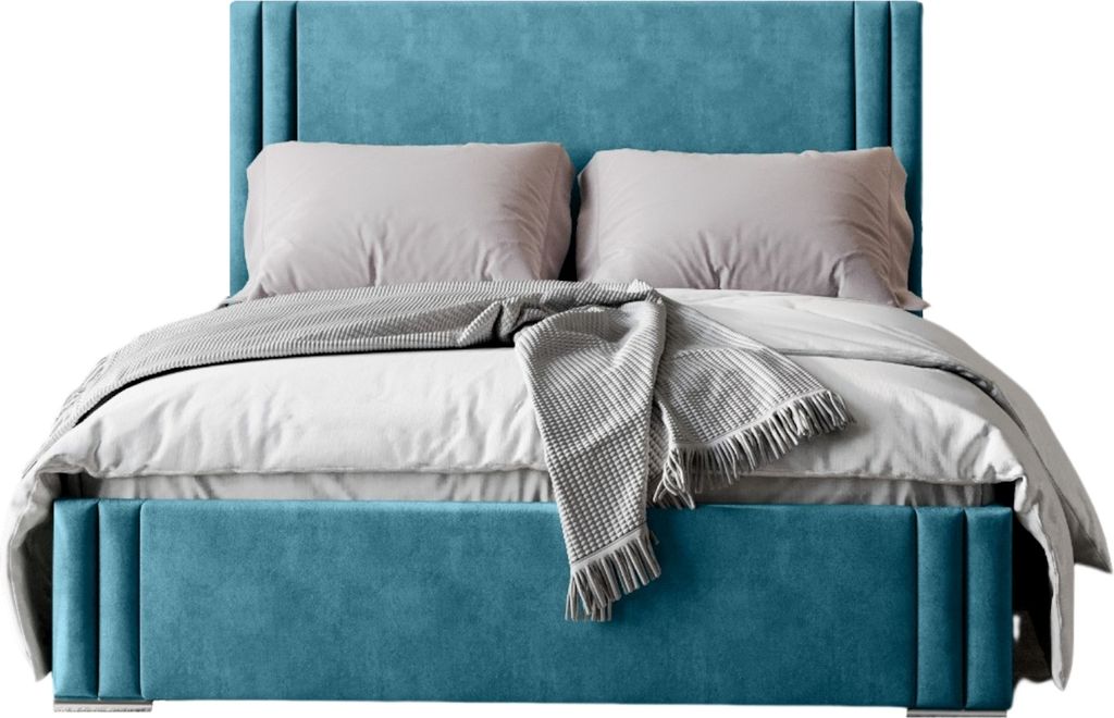 FURMEB24 - LONDON 160 x 200 cm - Boxspringbett mit Bettkasten inclusive Belluci Classic Matratze - Polsterbett mit Holzrahmen - Doppelbett mit h¶h...