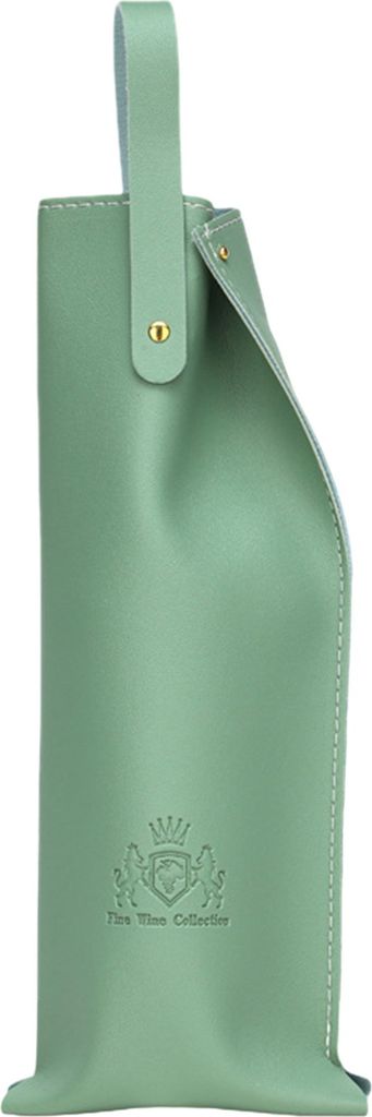 Weintasche, elegante, stilvolle Tragetasche für Champagner- und Weinflaschen aus Kunstleder, Weinverpackungstasche für Zuhause und Party