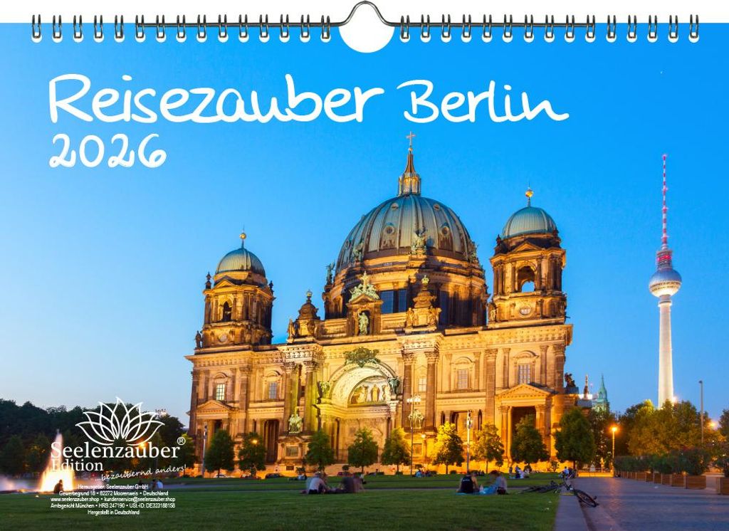 Reisezauber Berlin DIN A4 Kalender für 2026 Deutschland Hauptstadt