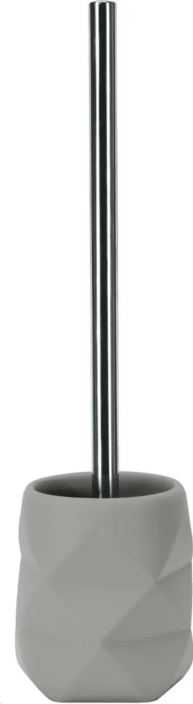 Porte-brosse WC effet Crackle Platine - Design élégant pour salle de bain