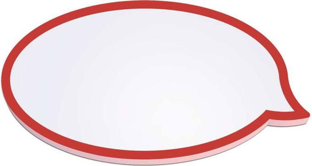 MAUL Moderationskarten Sprechblase Papier 50 Stück 11 x 19 x 0.02 cm weiß