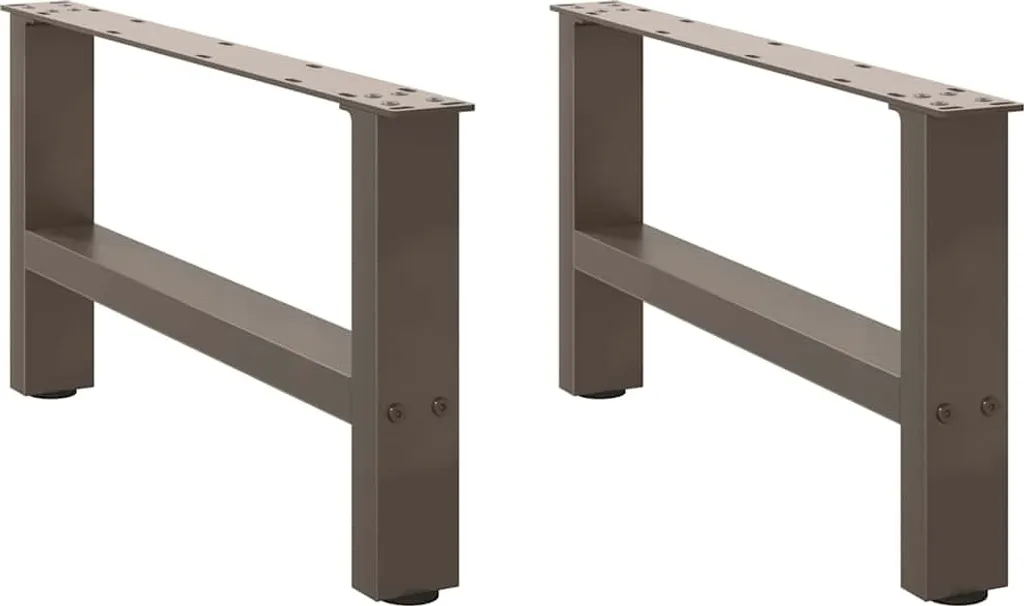 Gambe Industriali in Acciaio Naturale per Tavolo | Urban Style 70x30