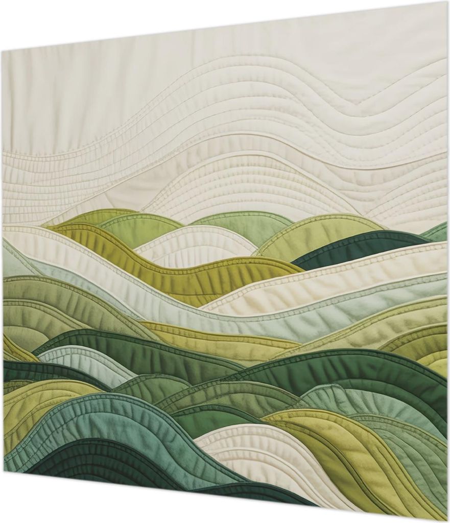 Wandtapete - Dekorative Tapete für Wohnzimmer - Tapetenfolie für Wanddekoration - 250x250 cm - Fabric Hills