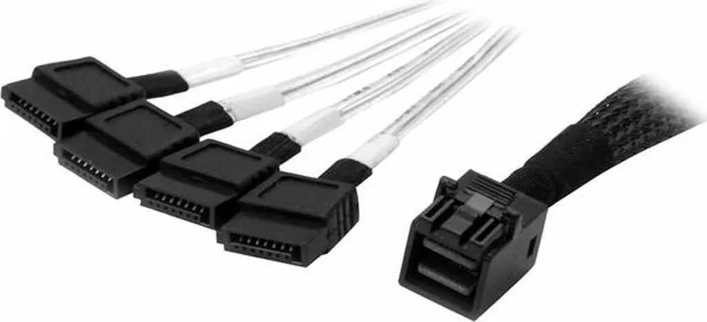 StarTech SAS43SAT1M 1m | Cavo SFF-8643 a 4 SATA per Gaming Server