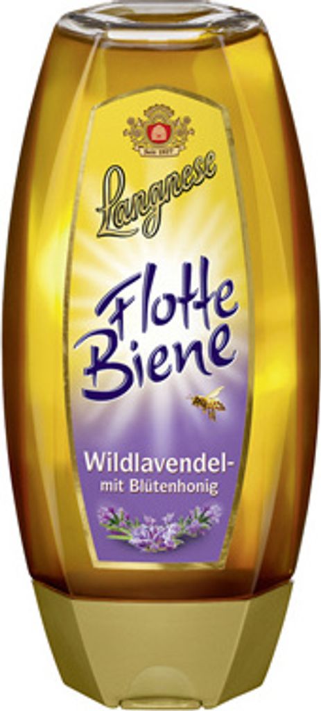 Langnese Flotte Biene Wildlavendel mit Blütenhonig süß und Produktbild 