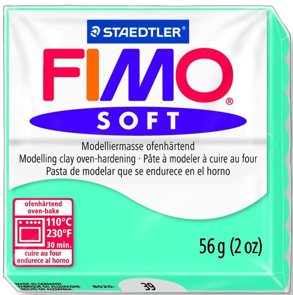 Fimo-Soft Modelliermasse 8020-39 Pfefferminz-Grün Produktbild 