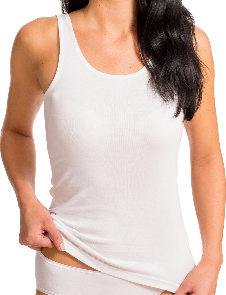HERMKO 1310 Damen Unterhemd aus reiner Baumwolle in Produktbild 