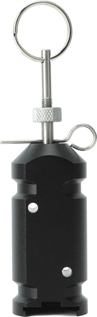 Reisealarm 4,5 V für Camping-Zeltumfang, Aluminiumlegierung, Gartenbedarf, Schwarz