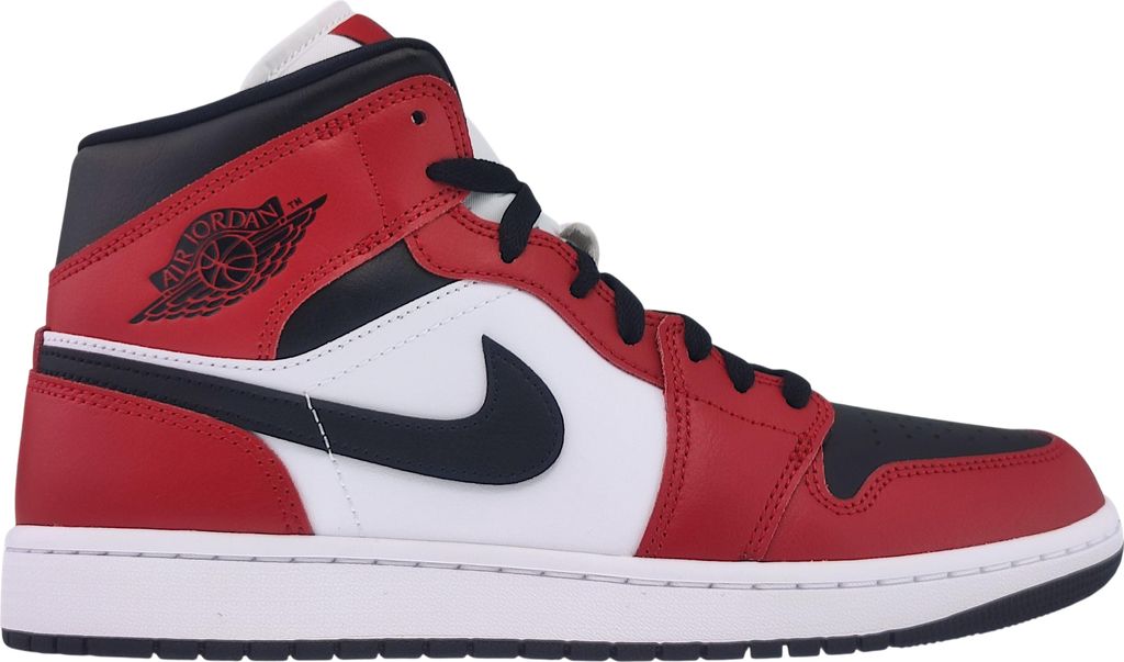 Nike Air Jordan 1 Mid 554724-069 Black/Black Gym-kRed 42.5 Produktbild 