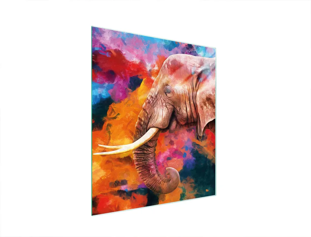 Copri Piano Cottura 45x52 Elefante - Vetro Temperato Antinfortunistico