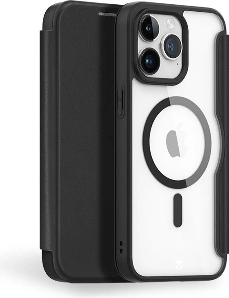 Protection iPhone 15 Pro MagSafe Noir - Folio Antichoc Fine et Robuste