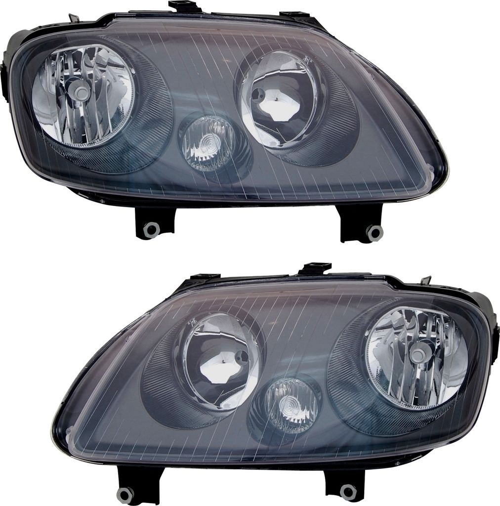 SCHEINWERFER SET für VW CADDY 2K + TOURAN 1T HALOGEN H1 H7 Produktbild 