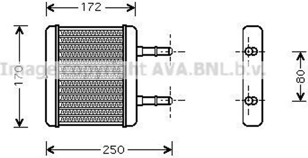 PRASCO HY6137 Échangeur de Chaleur Chauffage Atos MX OE 9712302000