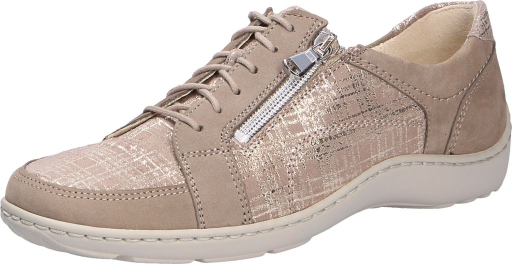 Waldläufer Schnürhalbschuhe in grau, Gr. 4.5