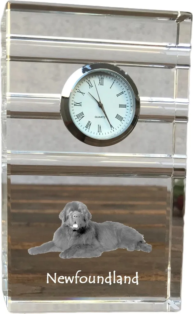 Terranova Orologio in Vetro con Foto Cane Incisa - Design Art-Dog