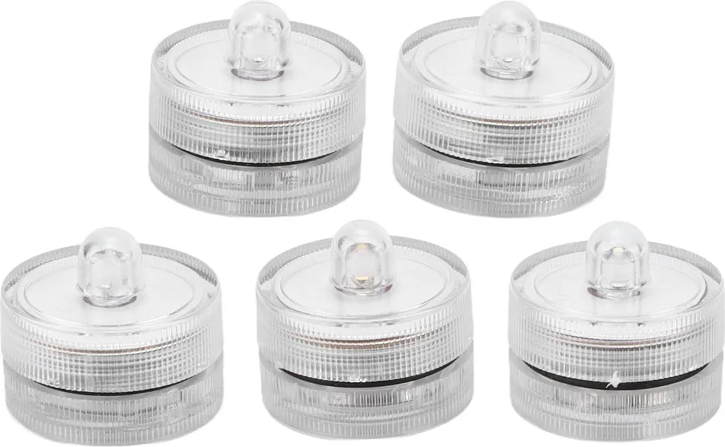 Tealights LED Subacquei 5 Pezzi: Luci Colorate per Feste e Acquari