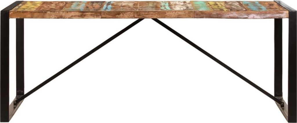 vidaXL Esstisch 200x100x75 cm Altholz Massiv