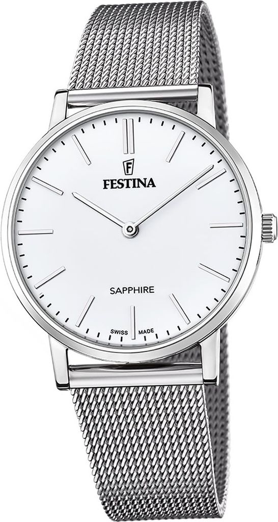 Festina Herren Uhr Swiss Edelstahlarmband silber D2UF20014/1