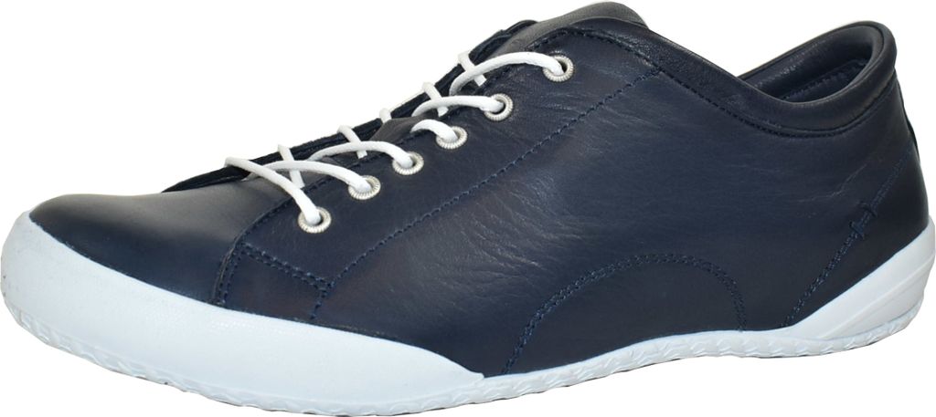 Andrea Conti Damen Sneaker Schnürer Halbschuh Leder dynamisches Design 0340559, Größe:39 EU, Farbe:Blau