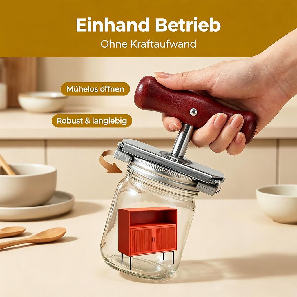 Edelstahl-Dosenöffner, Senioren-Flaschenöffner