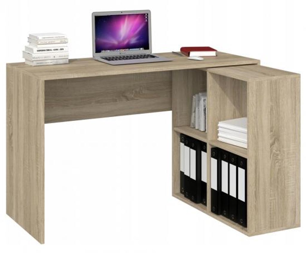 Psací stůl PLUS + regál MALAX 2X2 Dub sonoma Obrázek produktu 