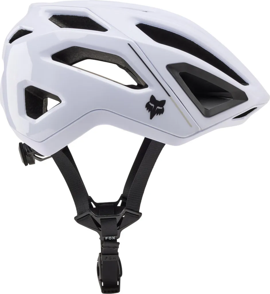 Casque Fox Crossframe Pro MIPS White - Serrage BOA et Boucle Fidlock SNAP