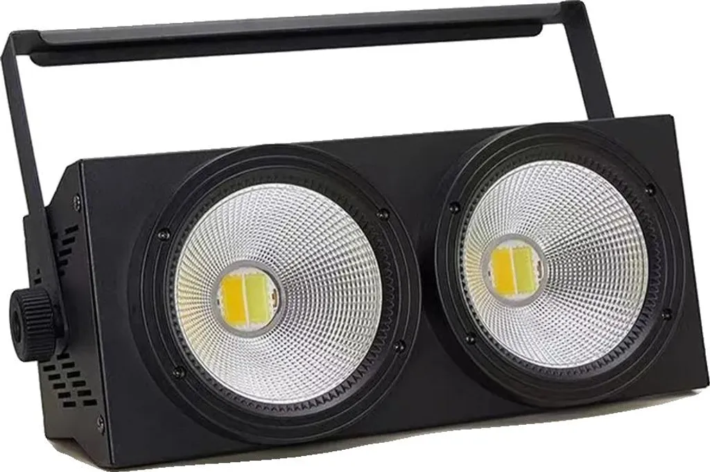 Projecteur de scène 200W DMX Noir - Éclairage Puissant sans Surchauffe