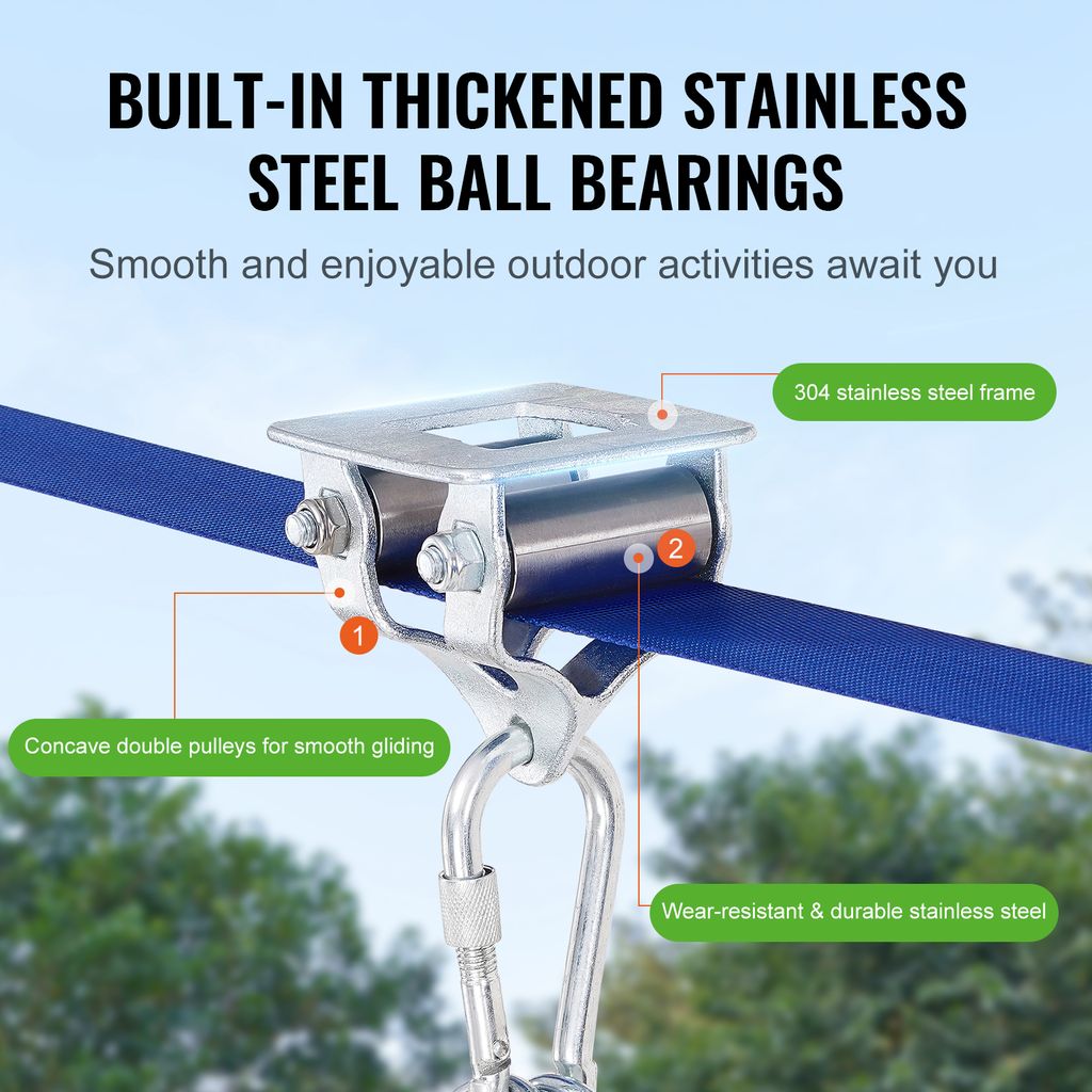 Slackline-Rolle Mit Karabiner - Cooles Spielzeug Für Garten & Park