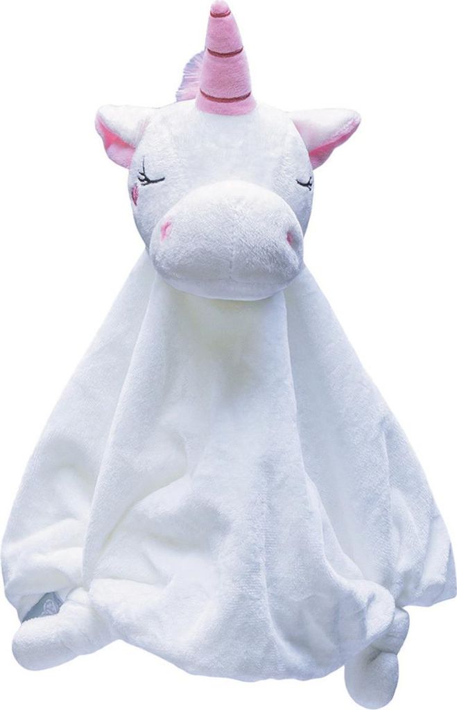 Beeztees Puppy Kuscheldecke Einhorn - Hundespielzeug - Plüsch - Weiß - 33x25x14 cm