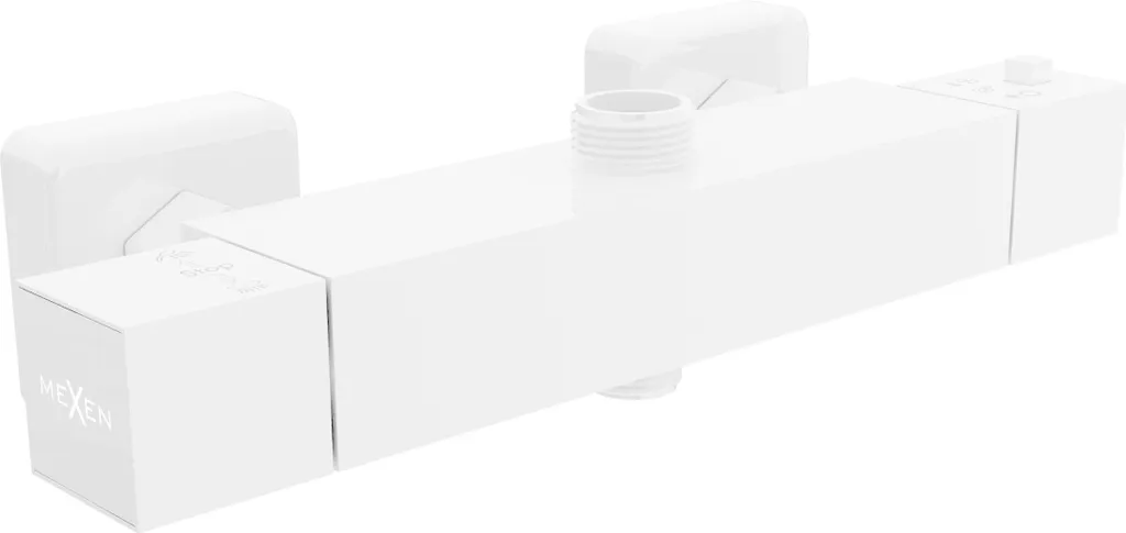 Mexen Cube miscelatore termostatico per doccia, bianco - 77250-20