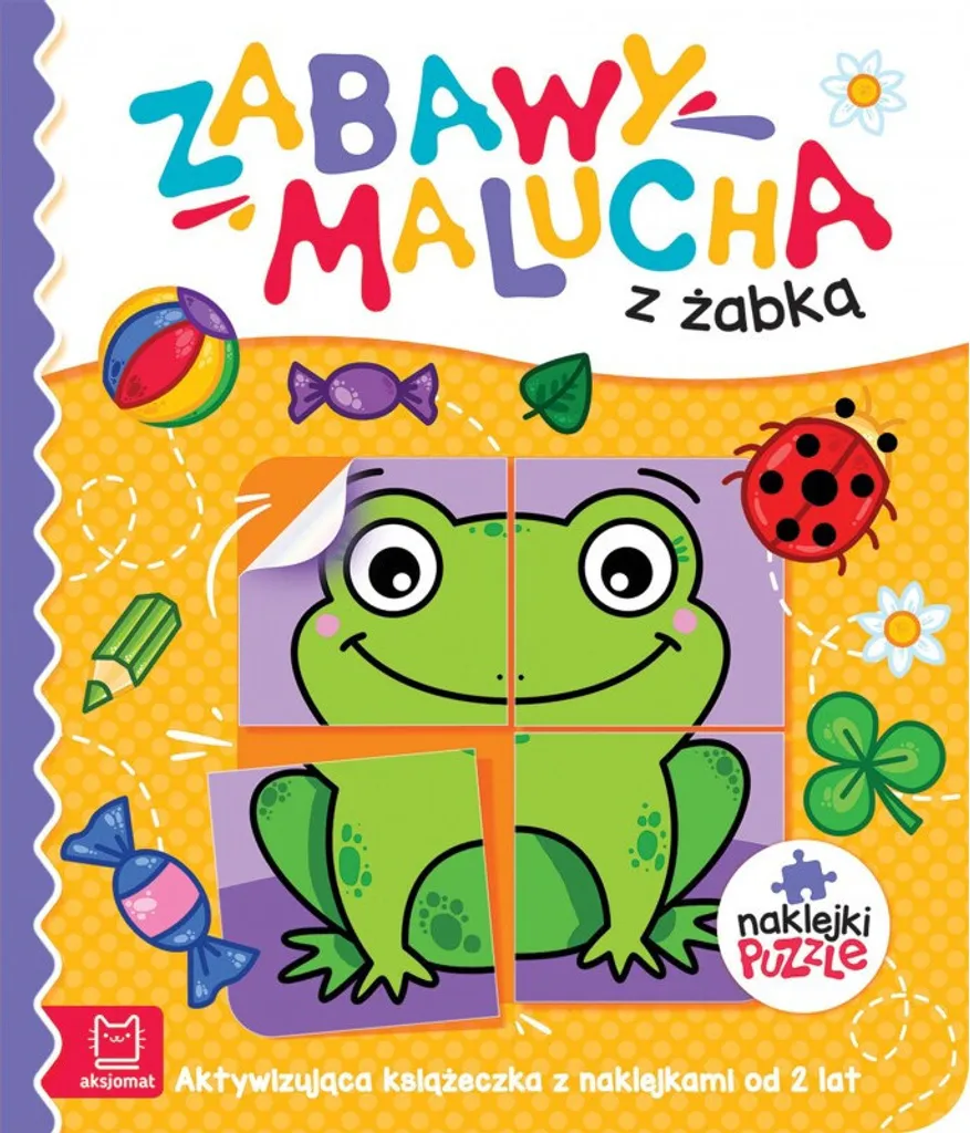 Livre d'autocollants Grenouille Aksjomat pour enfant curieux