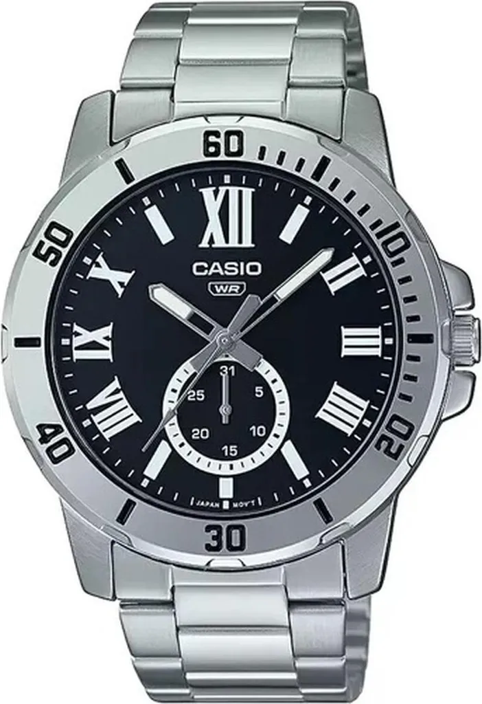 Orologio Uomo Casio MTP-VD200D-1BUDF Black Dial - Look Moderno