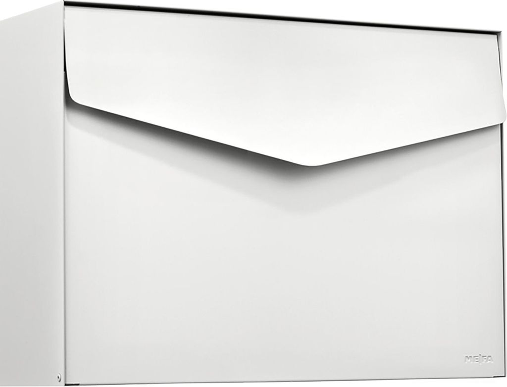 MEFA Briefkasten Letter 112 weiß Postkasten + Schloss Brief Produktbild 