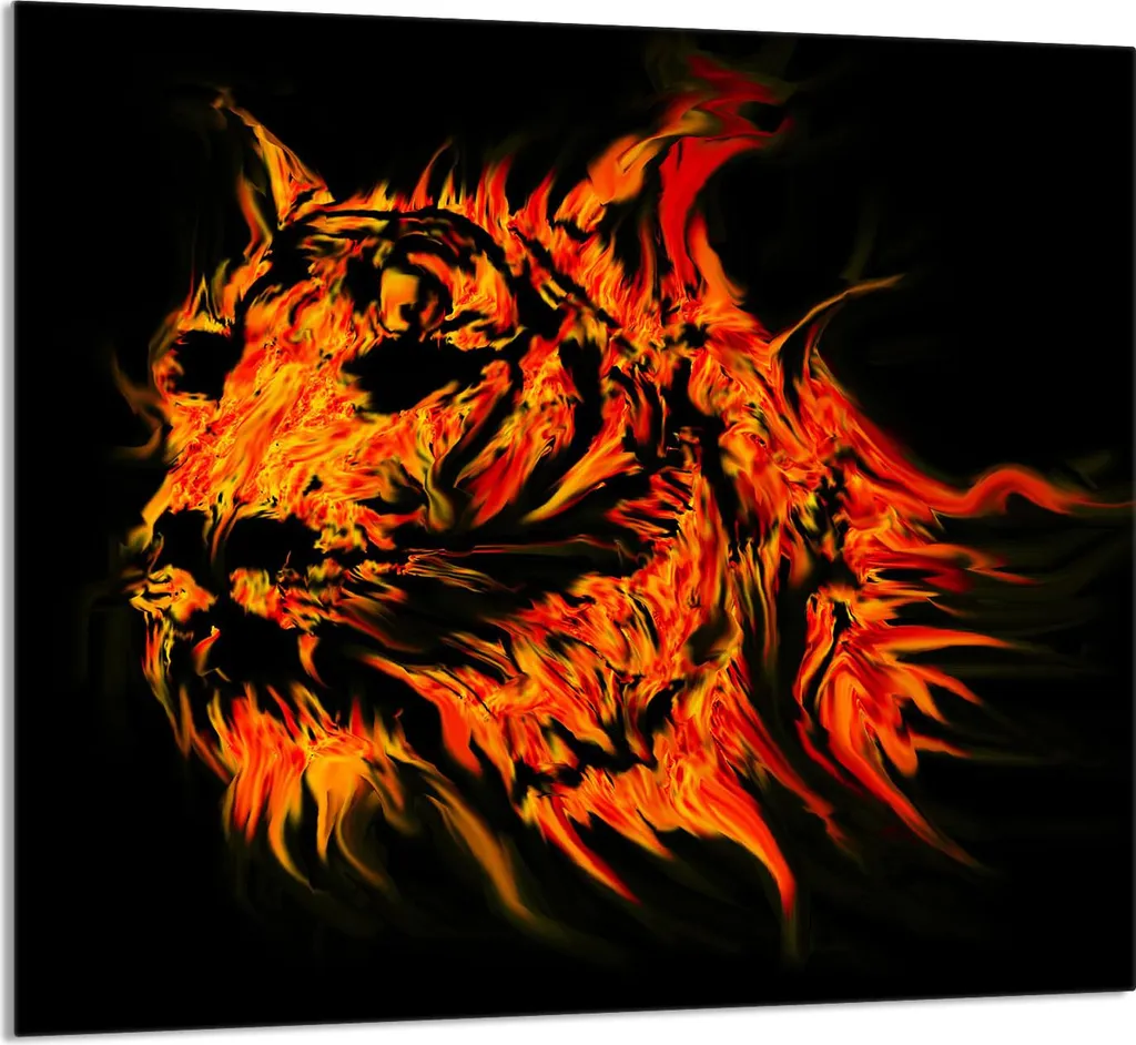Pannello Paraschizzi Tiger 65x60 | Vetro Temprato Alta Resistenza