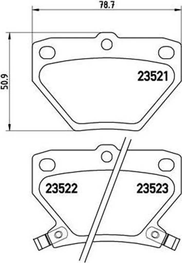 Kit plaquettes frein Brembo pour entretien Toyota Celica et Corolla E12