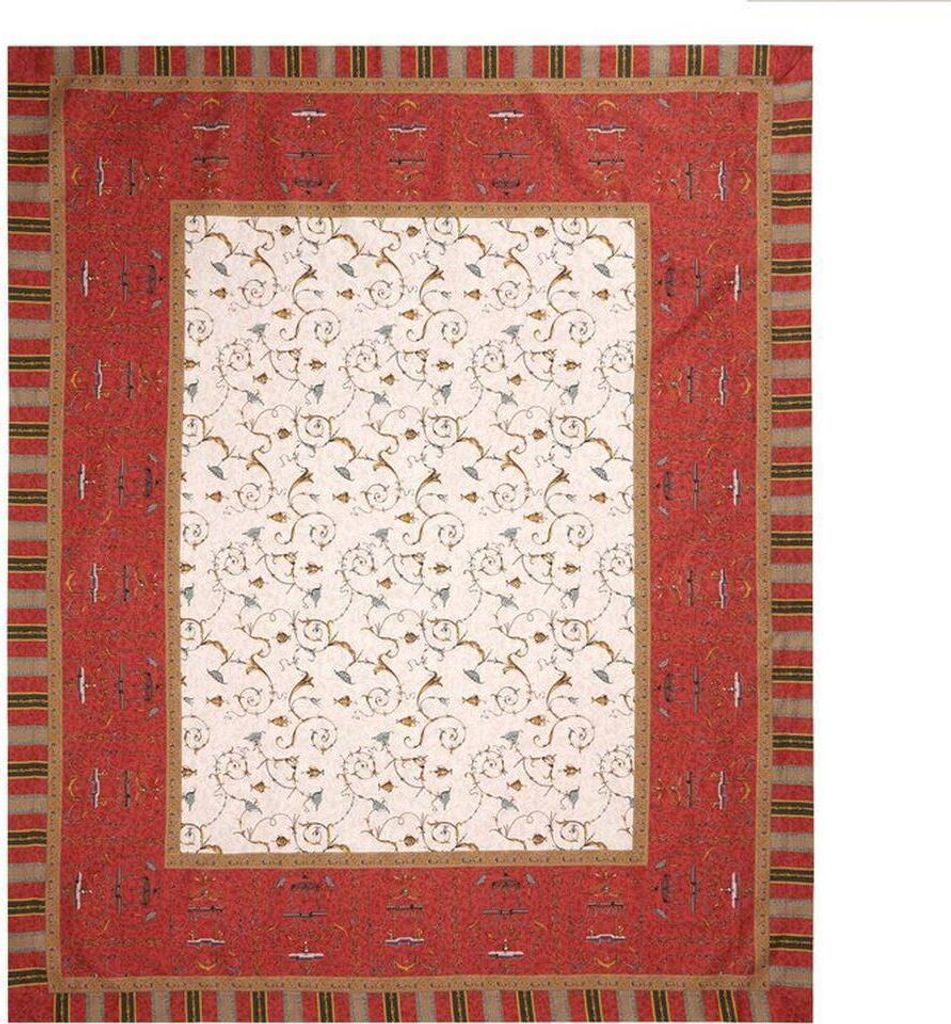 Bassetti Tischdecke OPLONTIS Farbe ROT RB Größe 150x250 cm