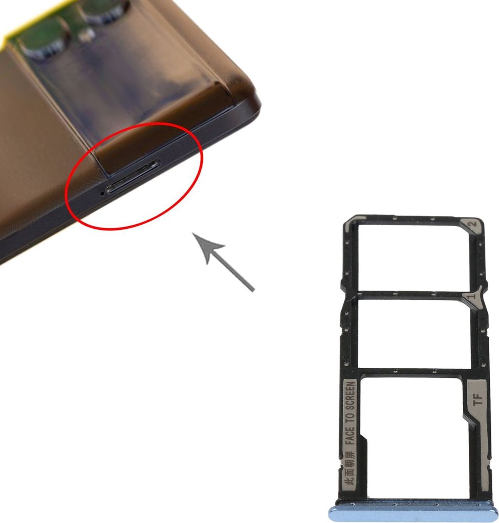 SIM Card Tray + Micro SD Card Tray Karten Halter Adapter Xiaomi Poco M4 5G