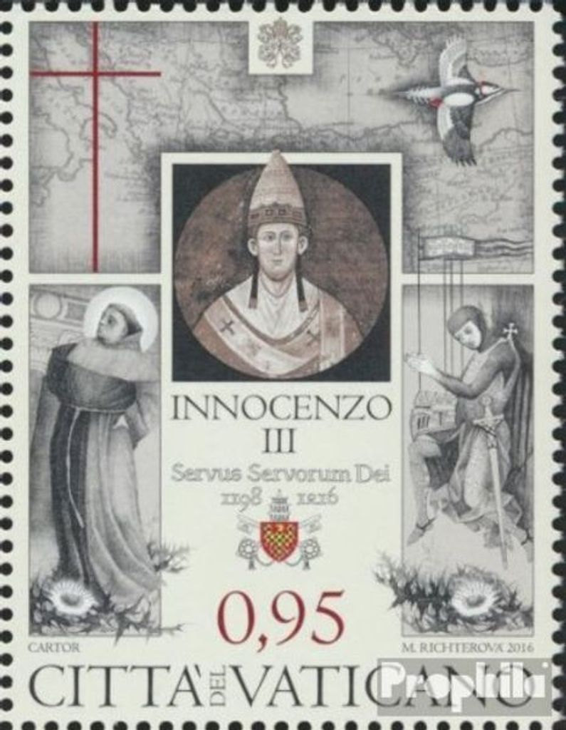 Briefmarken Vatikanstadt 2016 Mi 1877 (kompl.Ausg.) postfrisch Innozenz