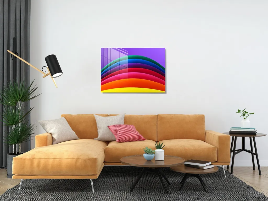Wallity UV-511 Quadro in Vetro Temperato 45x65 cm | Arredo Moderno Luxury