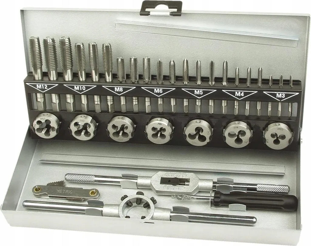 Mannesmann M53250-B Green Line: Set Taglio Filetti 32 Pezzi - 5