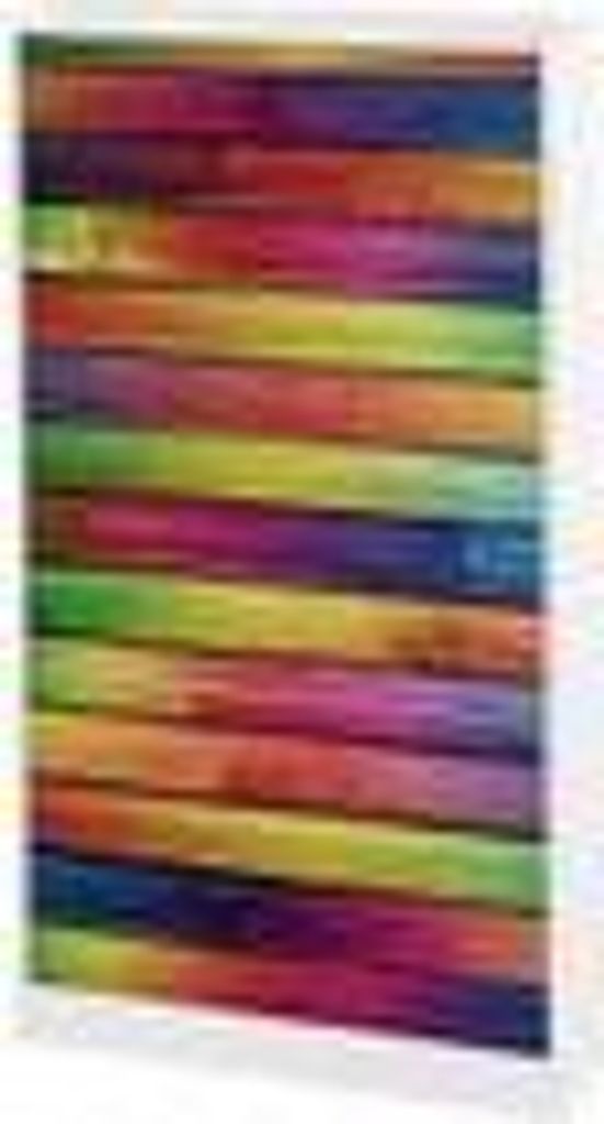 Schuhschrank Schuhkipper Vintage Holzoptik bunt 3 Fächer