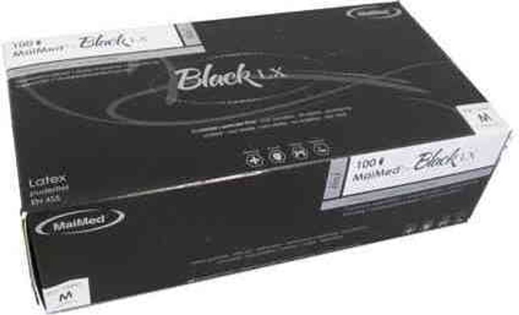 MaiMed Einmalhandschuhe Black Latex Größe M Produktbild 13