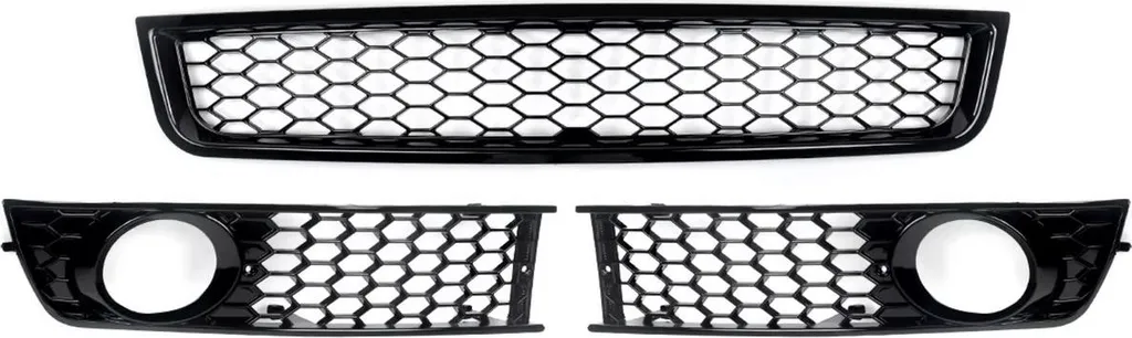 Grilles de radiateur avant et inférieure Audi A4 B6 Berline 2002 à 2005