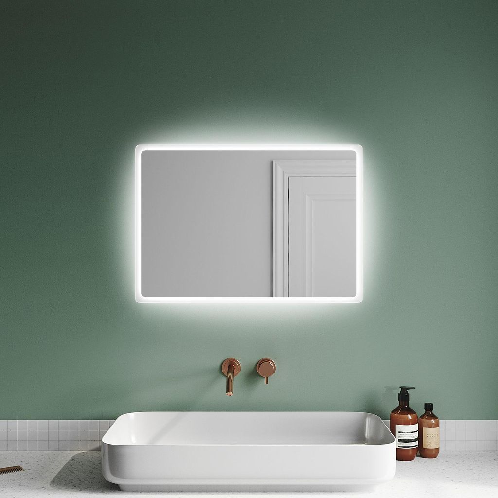 SONNI koupelnové zrcadlo 60 x 40 cm s úsporným LED Obrázek produktu 