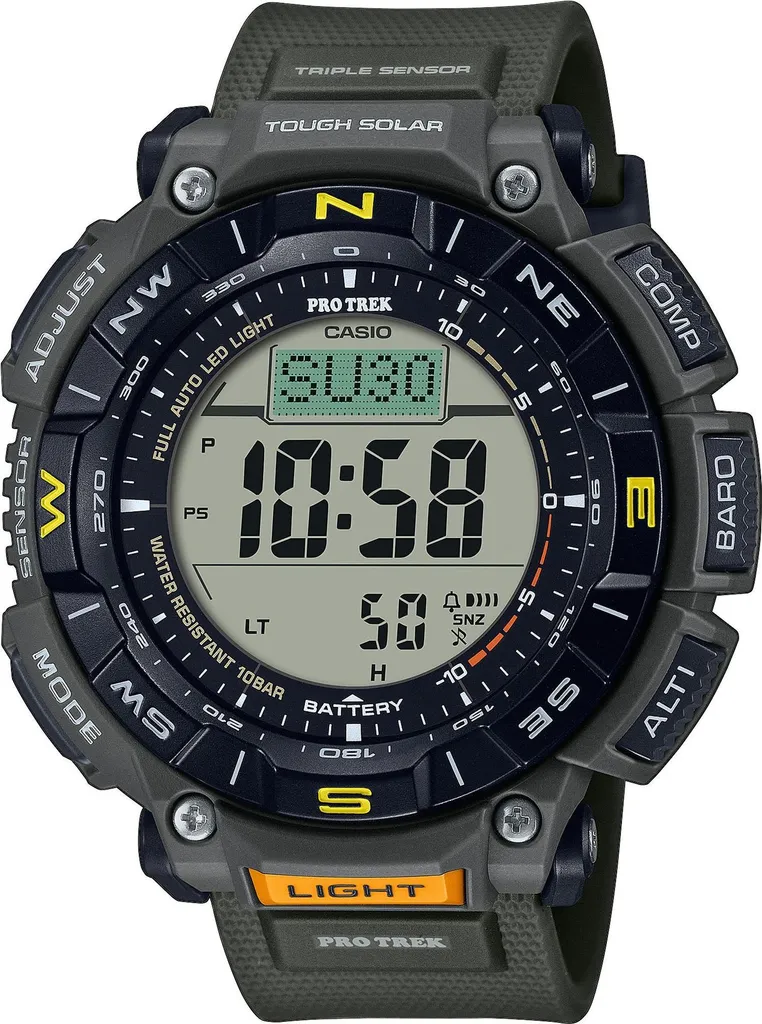 Évitez les pannes de batterie avec la montre Casio PRG-340-3ER Solaire