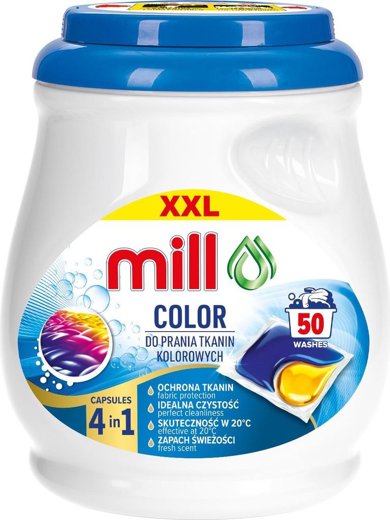 Kapsułki do prania Mill Professional Kolor 50 sztuk Produktbild 