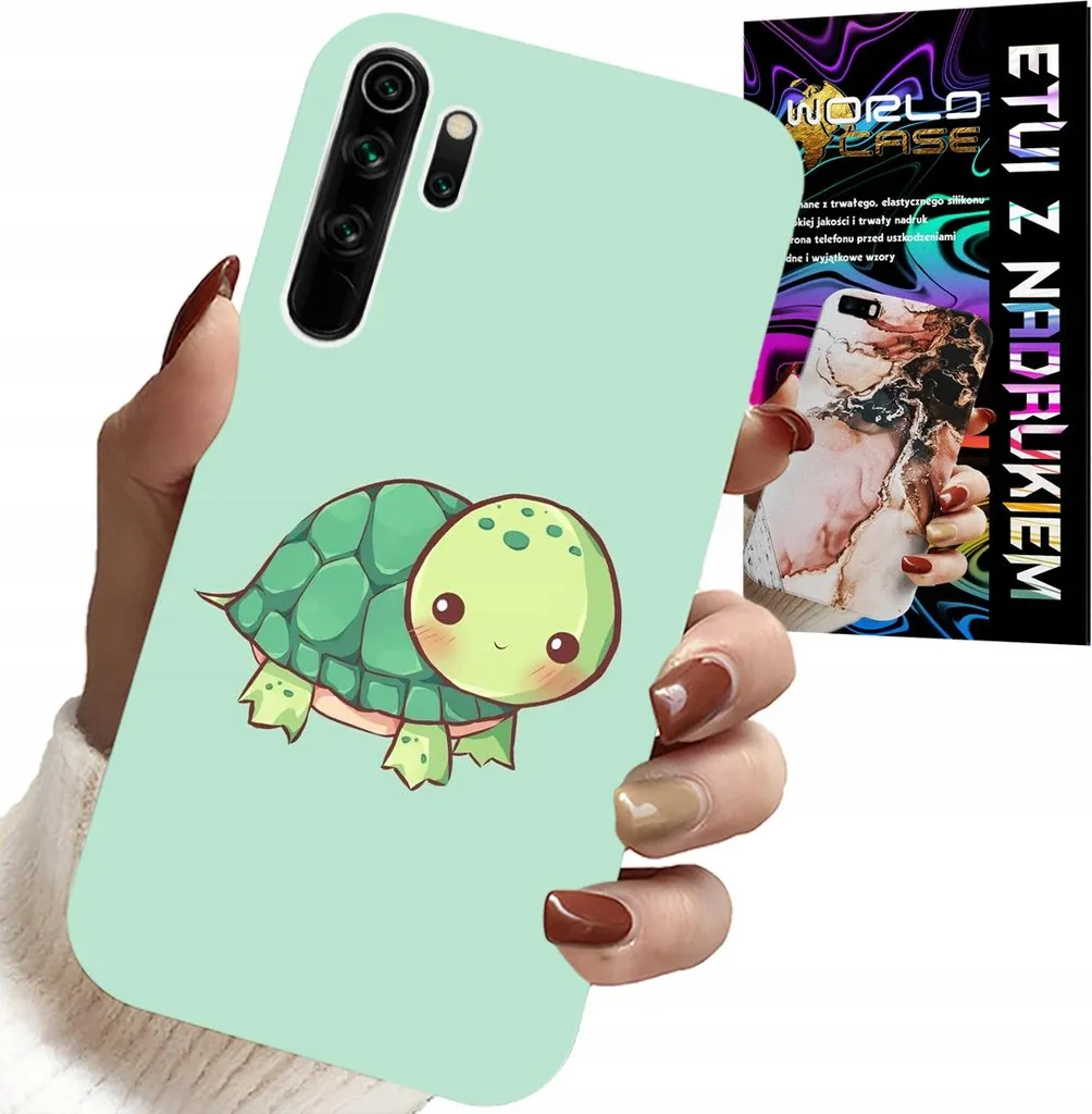 Custodia Xiaomi Redmi Note 8 Tartaruga per Bambini + Pellicola Protettiva