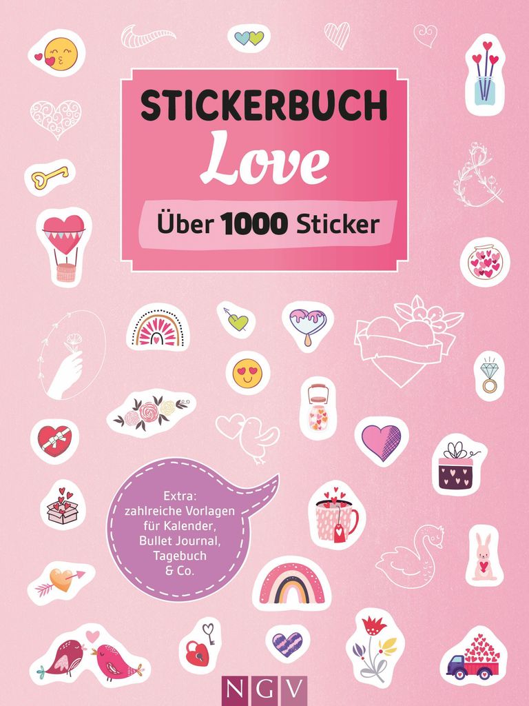 Stickerbuch Love  I Über 1000 Sticker Produktbild 