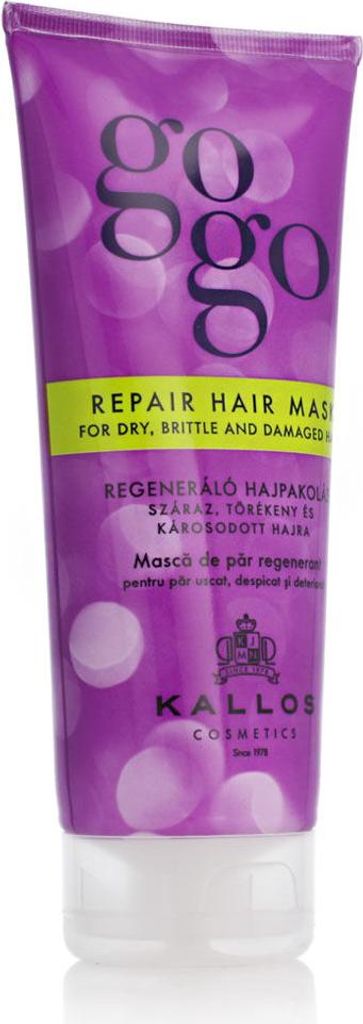 Kallos GOGO Repair Hair Mask 200ml, 200 ml, Ženy, Lámavé Obrázek produktu 