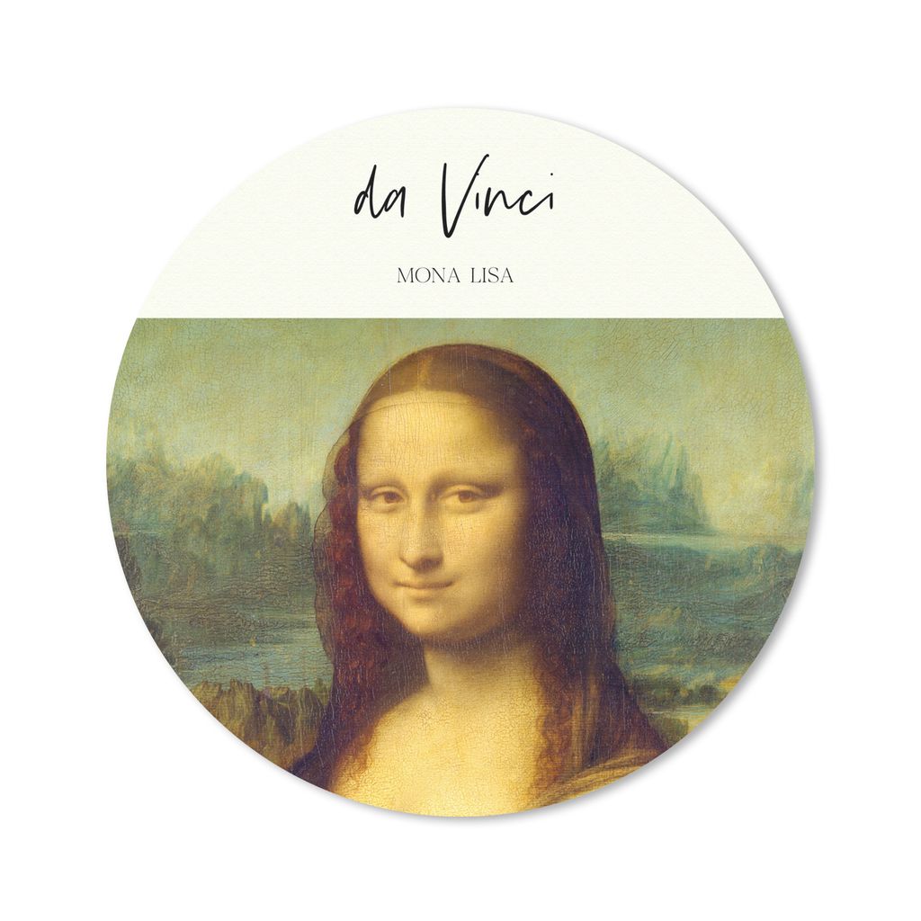 MuchoWow Mauspad Mousepad Mona Lisa - Leonardo da Vinci - Alte Meister 50x50 cm - Mousepads - Maus Mat - Pad - Mausunterlage - Vinyl
